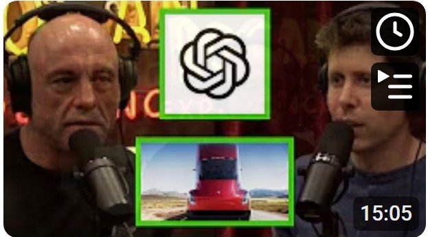 Joe Rogan Podcast- OpenAI CEO on Artificial Intelligence Changing Society